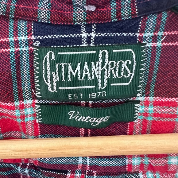 Gitman Bros plaid button down M - Picture 4 of 8